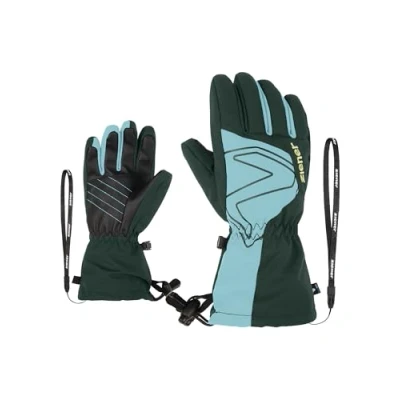 Abbildung von Ziener Kinder Laval Ski Handschuhe/Wintersport wasserdicht, Lange Stulpe, Dark Jungle, 4,5
