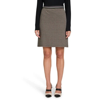 Abbildung von Betty Barclay Schlup MIT Gummizug Alinienrock, Damen, Größe: 36, Schwarz beige