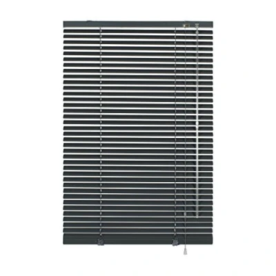 Abbildung von Deco Company Alu Jalousie ohne Bohren, Zum Klemmen, Inkl. Klemmträgern, Sichtschutz, Lichtschutz, Blendschutz, Aluminium Jalousie, Schiefer, 100 x 175 cm