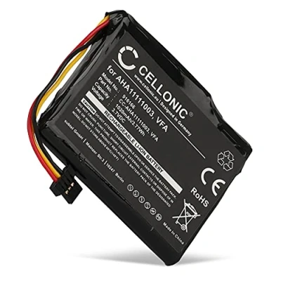 Abbildung von CELLONIC® GPS Ersatz Akku VFA VF6D AHA11111003 AHA11111006 Ersatzakku für Tomtom GO 5000, 500 / Via 1605 Start 60, 60 (4EN62) Navigationsgerät 1020mAh Navi Batterie