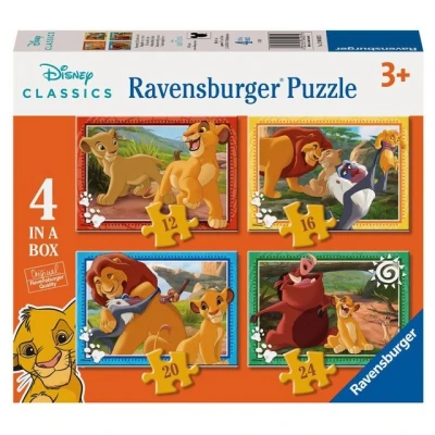Abbildung von Ravensburger Puzzle Kinder Box 4 in 1 Disney König der Löwen, 24 Puzzleteile