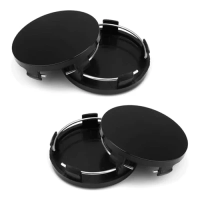 Abbildung von RXKFIGX 4 Stück Radkappen Felgenkappen Nabenkappen Compatible Alufelgen OD 60mm ID 50mm Radnabenkappen Universal für Radnaben Auto Zubehör