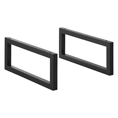 Abbildung von en.casa Tischgestell, Hamina Wandkonsole 2er Set 50 x 20 cm Schwarz