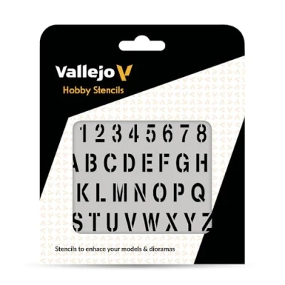 Abbildung von Vallejo Vallejo: Stencils Stamp Font
