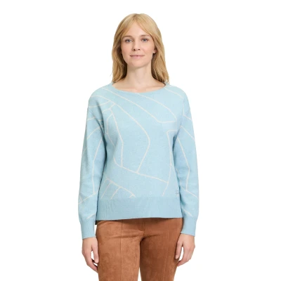Abbildung von Betty Barclay MIT Jacquard Strickpullover, Damen, Größe: 36, Patch mint beige