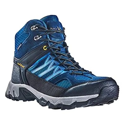 Abbildung von Black Crevice Herren Trekkingschuhe High, Wasserdicht,blau/orange, 44