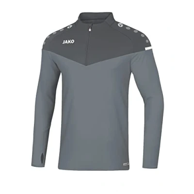 Abbildung von JAKO ZIP Champ 2.0 Fleecepullover, Herren, Größe: 44, Steingrau/anthra light