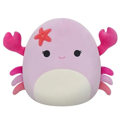 Abbildung von Squishmallows Original 7,5 Zoll Cailey Pink Crab Add to your Squad, Ultrasoft Stuffed Animal Plush Toy, Offizielles Kellytoy Plüschtier, SQCR04093, Verte