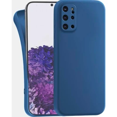 Abbildung von MyGadget Hülle kompatibel mit Samsung Galaxy S20 Plus robuste Handyhülle TPU Case Slim Silikonhülle Back Cover Kratzfest Schutzhülle Matt Dunkelblau