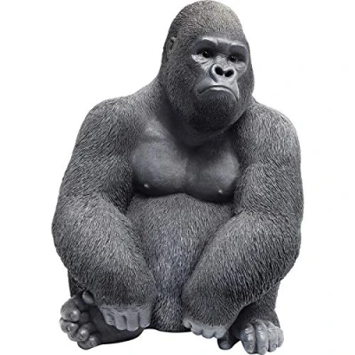 Abbildung von Kare Design Deko Figur Monkey Gorilla, Schwarz, Objekt, Gorilla Motiv, handbemalt, Unikat, 39x30x28 cm (H/B/T)