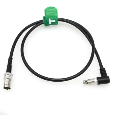 Abbildung von HangTon 6G SDI Videokabel HD Micro BNC auf Buchse Adapter für Blackmagic Video Assist 4K 5&quot; Monitor, rechter Winkel hohe Dichte 1m