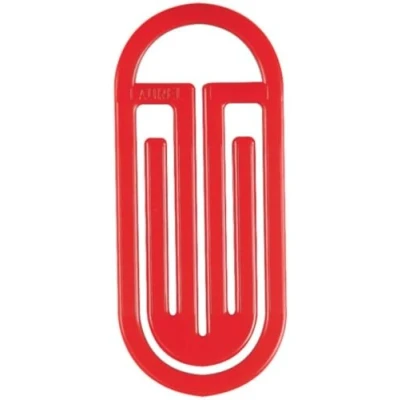 Abbildung von Laurel Büroklammern King Klip mit Bogen 38mm VE=30 Stück rot