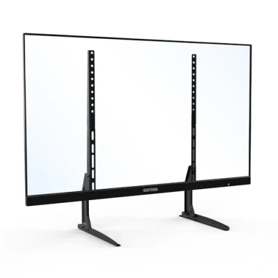Abbildung von GRIFEMA TV Standfüße, Universal Standfuß für 22&quot; 65&quot; LCD/LED Fernseher, Höhenverstellbarer Ständer, Belastbar bis 50 kg, VESA 800x400 mm Schwarz