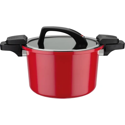 Abbildung von GSW Dampfgartopf &quot;Gourmet&quot;, Aluminium, Dampfkochtopf mit Ventil zum Druckausgleich kein Überdruck, Induktion