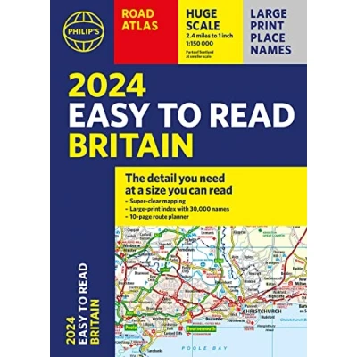 Abbildung von 2024 Philip&#039;s Easy to Read Britain Road Atlas: (A4 Paperback) (Philip&#039;s Atlases)