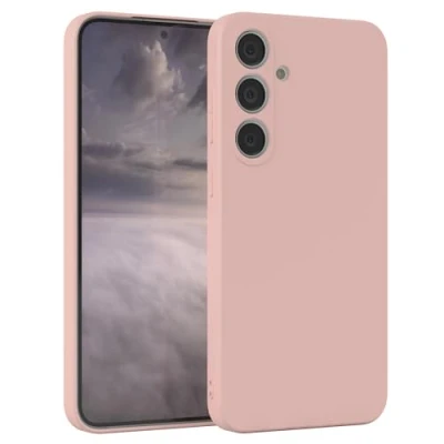 Abbildung von EAZY Case Silikonhülle für Galaxy S25 Plus Hülle Silikon weich stoßfeste Handyhülle Schutzhülle mit Kameraschutz Dünn Premium Schutz Cover TPU Phone Bumper in Pastell Rosa