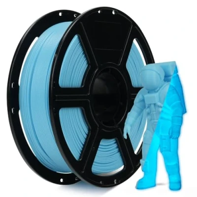 Abbildung von FLASHFORGE Glow in The Dark Rapid PLA Filament 1,75mm, Hoher Fluss Schnelles 3D Drucker Leuchtend Blau Max 500mm/s Drucken, Hohe Helligkeit und Langanhaltender Leuchteffekt