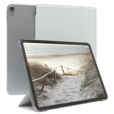 Abbildung von EAZY Case Schutzhülle für iPad Air 4 / 5 Hülle 10,9&quot; Smart Cover Tablet Smartcase zum Aufstellen Klapphülle mit Standfunktion Sleep Wake Up Funktion Tasche Kunstleder Etui Weiß