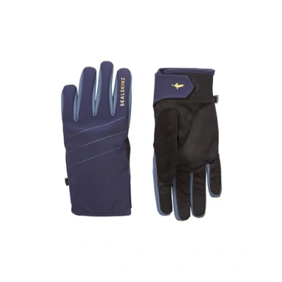 Abbildung von SEALSKINZ Herren Lyng Waterproof All Weather Glove with Fusion Control™ Wasserdichter Allwetterhandschuh mit Control™, Navy Blue/Black/Yellow, XXL