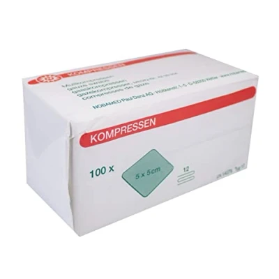 Abbildung von Mullkompressen 5x5 cm unsteril 12fach 100 St