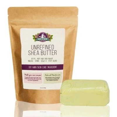 Abbildung von Choice of Nature, Unraffinierte Sheabutter roh Bio 453 g reine Körperbutter, Klasse A effektiv für trockene Haut, Dehnungsstreifen, Ekzeme natürliche feuchtigkeitsspendende Formel