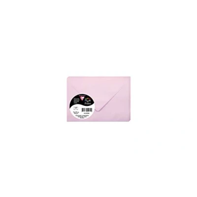 Abbildung von Clairefontaine 5530C Packung mit 20 Umschlägen Pollen 7,5x10 cm, 120g, gefüttert, ideal für Einladungen und Korrespondenz, Premium glattes Papier, Zartrosa, 1 Pack