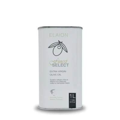 Abbildung von Natives Olivenöl Extra 1L aus Griechenland Erste Güteklasse 100% Koroneiki Oliven Kaltgepresst, ungefiltert &amp; rein mechanisch Gewonnen Elaion Finest Select 1000ml