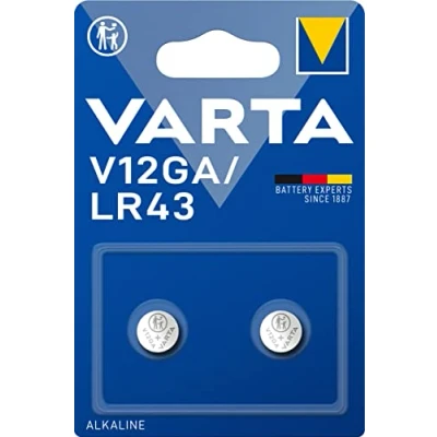 Abbildung von VARTA Batterien Knopfzellen V12GA/LR43, 2 Stück, Alkaline Special, 1,5V, für Spielsachen, Taschenrechner, Messgeräte, kompakt mit langanhaltender &amp; hoher Leistung