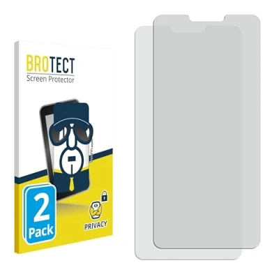 Abbildung von BROTECT (2 Stück Anti Spy Blickschutzfolie für LG G7 Fit Privacy Screen Protector [Displayschutz Folie, Sichtschutz, Blaulichtfilter]