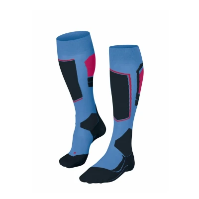 Abbildung von FALKE Damen Skisocken SK4 Advanced W KH Wolle Funktionsmaterial warm dünn 1 Paar, Blau (Morning Sky 6546), 37 38