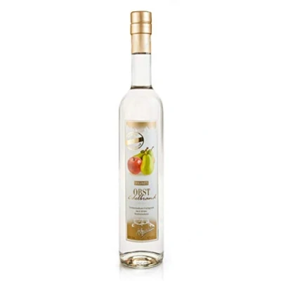Abbildung von DOLOMITI Obst Edelbrand 40% vol. Obstbrand feiner aus Äpfeln und Birnen 1 x 0.5 Liter │Echtes den Bergen │modernste Brenntechnik │ unter Vakuum mehrfach destilliert