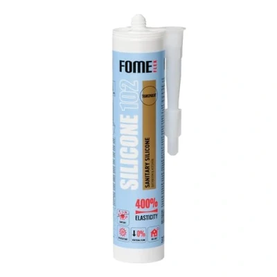 Abbildung von Klare Silikon Bad Dichtmasse [310 ml] Professionelles Transparent Wasserdichtes Sanitärsilikon Badezimmer, Rinnen und Fensterabdichtung von Fome Flex