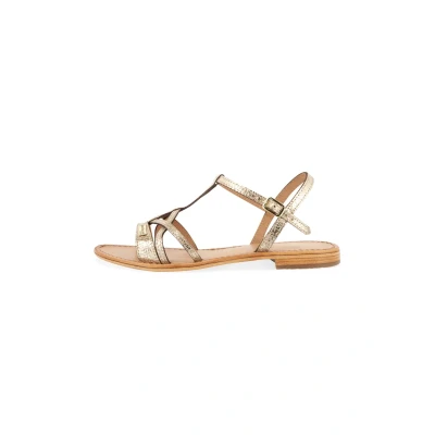 Abbildung von Les Tropeziennes par M Belarbi Hironela Riemensandalette, Damen, Größe: 39, Gold Schuhe