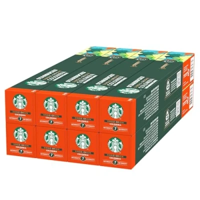 Abbildung von STARBUCKS Single Origin Colombia by Nespresso, Mittlere Röstung, Kaffeekapseln 8 x 10 (80 Kapseln)