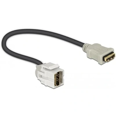 Abbildung von DeLock Keystone HDMI Buchse &gt; 250 Grad mit Kabel