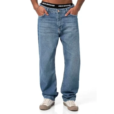 Abbildung von RedBridge Destroyed Jeans Red Bridge Herren Baggy Jeanshose 5 Pocket Style