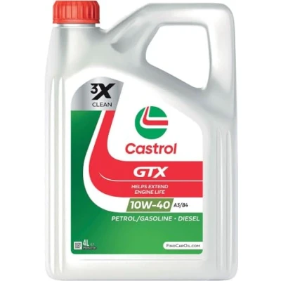 Abbildung von Castrol Gtx Ultraclean A3/B4 10W 40 4l Motoröl 15A4D3 VOLKSWAGEN: Jetta 3, Transporter 5 Kastenwagen, Bora Variant, MERCEDES BENZ: T1 Kastenwagen