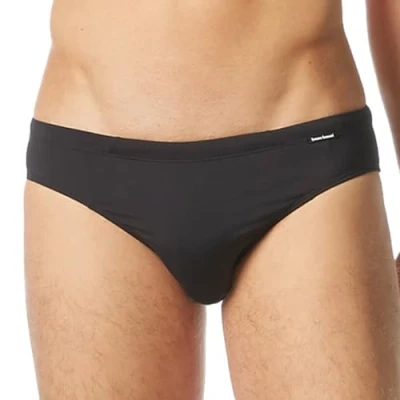 Abbildung von Bruno Banani WAVE LINE Badehose Slip, Herren, Größe: Small, Schwarz