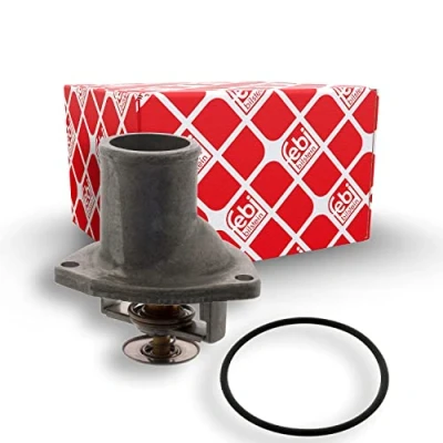 Abbildung von FEBI BILSTEIN 04755 Kühlwasserthermostat 92, 107 mit Dichtring OPEL: Omega B Caravan, Vectra Limousine, Limousine