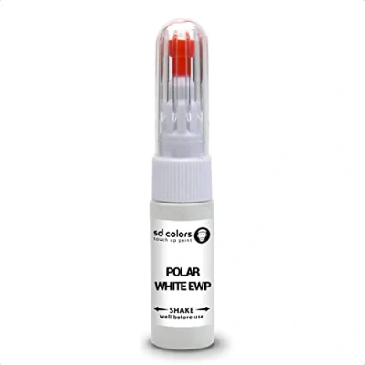 Abbildung von SD COLORS Polarweiß EWP kompatibel mit Citroen New Ausbesserungslackstift, Reparaturset, 20 ML, Kratzer Chip Pinsel, Farbcode