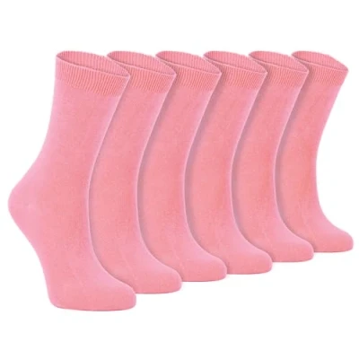 Abbildung von Sock Snob 6er pack damen dünn elegant bunt farbig baumwolle socken 37 42 eur (37 eu, PL30 Rose)