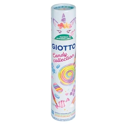 Abbildung von GIOTTO Stilnovo Acquarell Candy Collection, Farbstifte wasservermalbar in 18 Farben, Dose