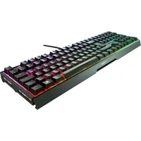 Abbildung von CHERRY XTRFY MX 3.1, Mechanische Gaming Tastatur, Deutsches Layout (QWERTZ), RGB Beleuchtung, Aluminium Gehäuse, USB A Anschluss, MX2A Brown Switches, Schwarz