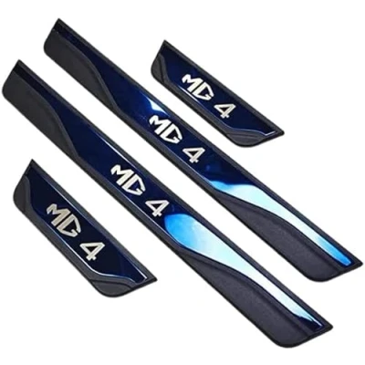 Abbildung von 4 Stück Edelstahl Einstiegsleisten Schutzleisten,für MG MG4 2021 2022 Anti Kratz Non Slip Beschützer Zierleisten Tür Sill Auto Styling Zubehör.,F