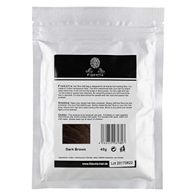 Abbildung von Fidentia Premium Schütthaar 40g Nachfüllpackung Dark Brown Dunkelbraun