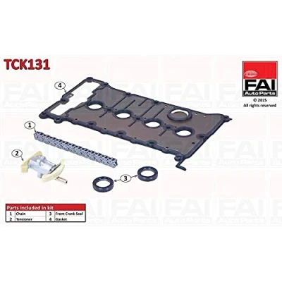 Abbildung von FAI AutoParts TCK131 Steuerkettensatz mit Dichtungen, ohne Zahnräder Simplex, Bolzenkette AUDI: A4 B7 Avant, B6 B6/B7 Cabrio
