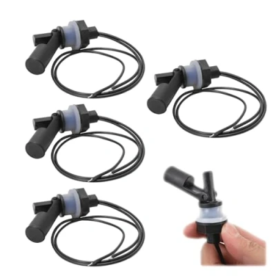 Abbildung von LNGJIN Pegelschalter,4 Stück Seitlich Montierter Horizontaler Schwimmerschalter,Flüssigkeits Schwimmerschalter Wasserstandsensor,Flüssigkeit Schwimmerschalte für Tank,für Tank,Pool,horizontal,Aquarium