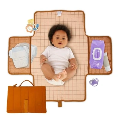 Abbildung von Hylat Baby Faltbare Wickelunterlage für Unterwegs ideale Reise Wickelmatte aktive Familien