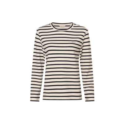 Abbildung von GANT Langarmshirt, Damen, Größe: Large, Marine ecru