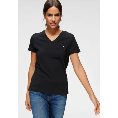 Abbildung von Tommy Hilfiger Heritage Tshirt basic, Damen, Größe: XXS, Black